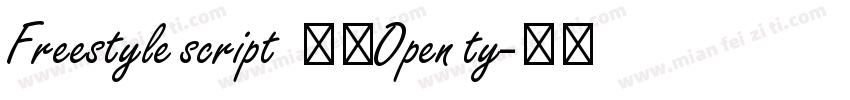 Freestyle script  常规Open ty字体转换
